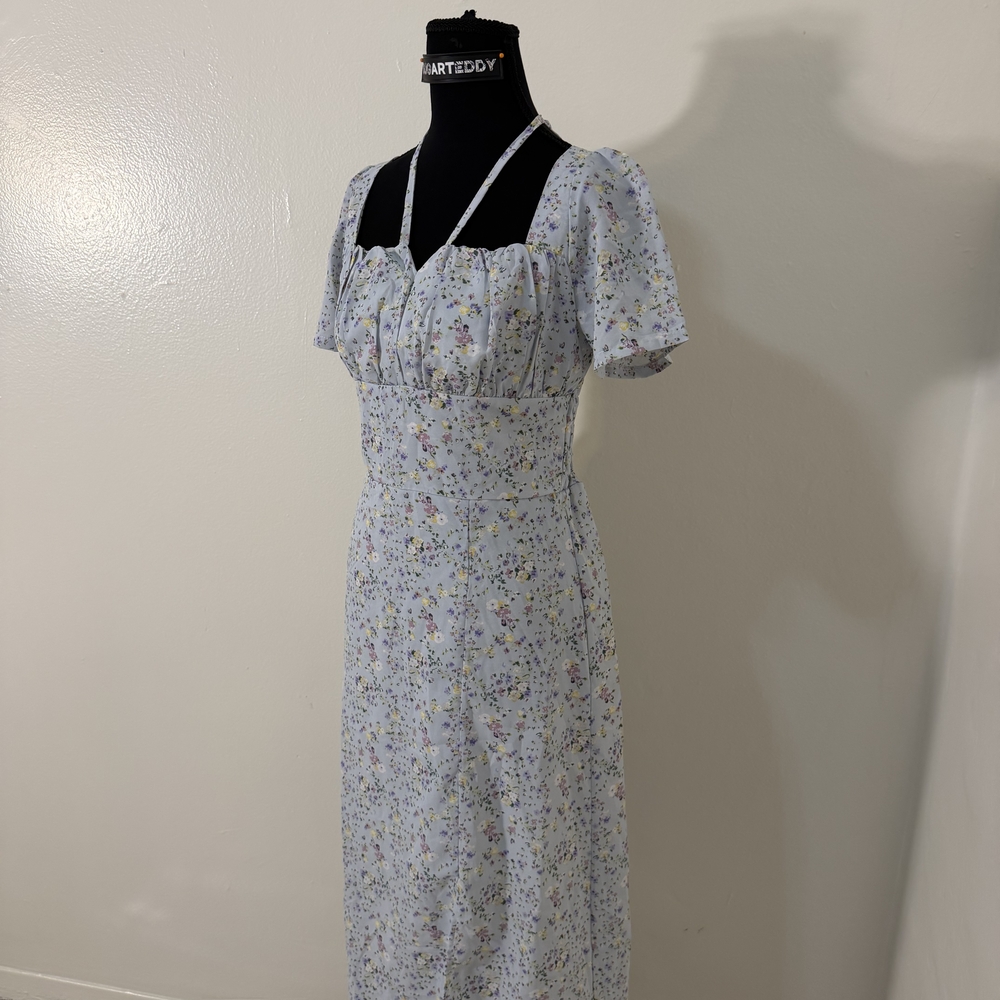 Floral Blue Dress